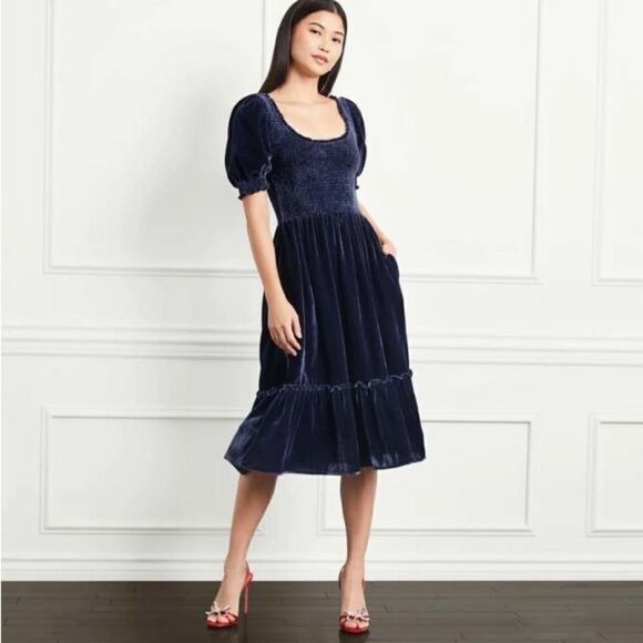 Hill House Velvet Louisa Nap Dress NWT - Picture 1 of 7